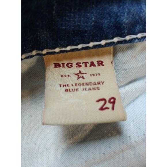 Womens  Distressed Big Star Liv Denim Capri size 29 - Picture 5 of 5